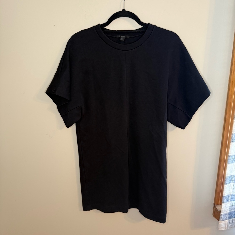 COS Cotton/Nylon Mix Black T-Shirt Shift Dress XS